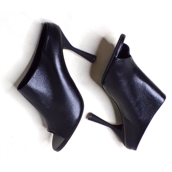 🆕 AGL Attilio Giusti Leombruni Dea Mule Sandal Shoes Leather Black 10 - Picture 13 of 14